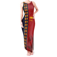 Custom Spain Football 2024 Go Champion Tank Maxi Dress - Wonder Print Shop