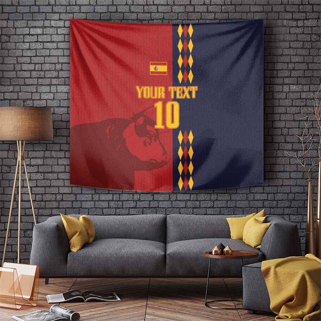 Custom Spain Football 2024 Go Champion Tapestry - Wonder Print Shop