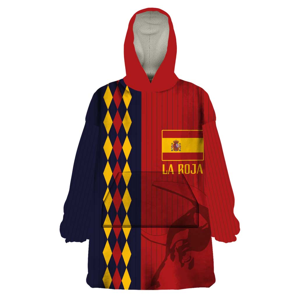 Custom Spain Football 2024 Go Champion Wearable Blanket Hoodie - Wonder Print Shop