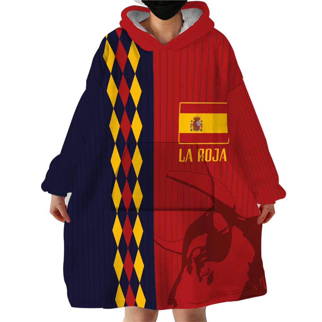 Custom Spain Football 2024 Go Champion Wearable Blanket Hoodie - Wonder Print Shop