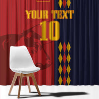 Custom Spain Football 2024 Go Champion Window Curtain - Wonder Print Shop