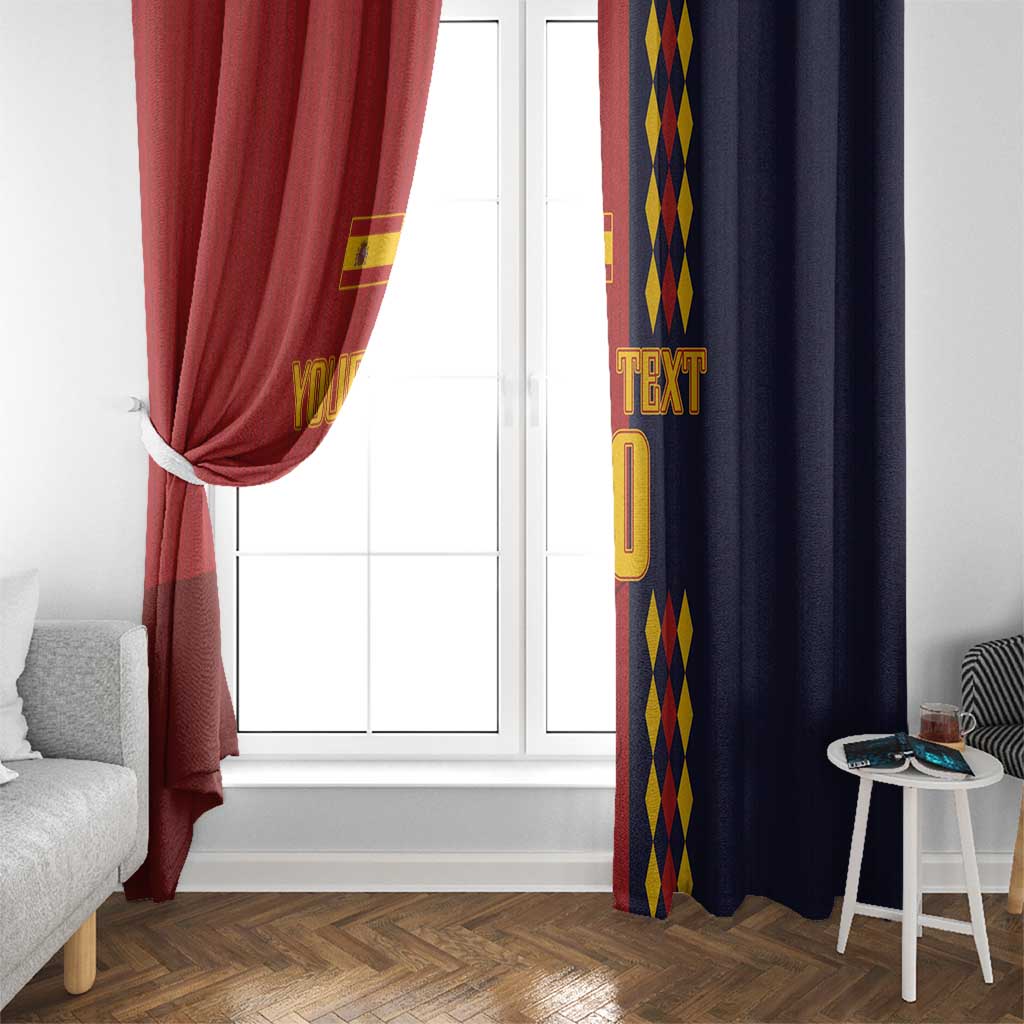 Custom Spain Football 2024 Go Champion Window Curtain - Wonder Print Shop