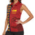 Custom Spain Football 2024 Go Champion Women Sleeveless Polo Shirt - Wonder Print Shop