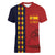 Custom Spain Football 2024 Go Champion Women V-Neck T-Shirt - Wonder Print Shop