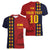 Custom Spain Football 2024 Go Champion Women V-Neck T-Shirt - Wonder Print Shop