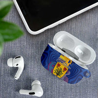 Barbados Emancipation Day AirPods Case Coat of Arms and Map National Flag Style - Wonder Print Shop