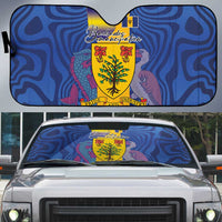 Barbados Emancipation Day Auto Sun Shade Coat of Arms and Map National Flag Style - Wonder Print Shop