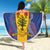 Barbados Emancipation Day Beach Blanket Coat of Arms and Map National Flag Style - Wonder Print Shop