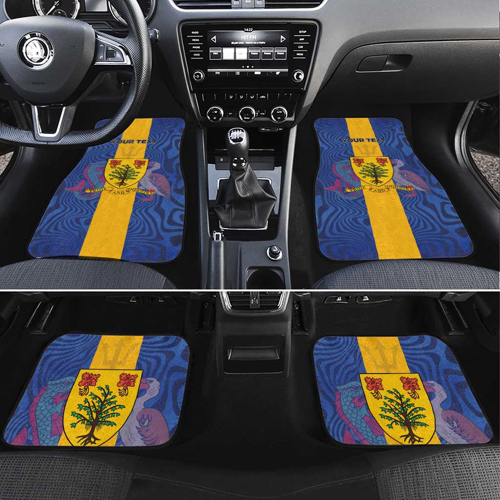 Barbados Emancipation Day Car Mats Coat of Arms and Map National Flag Style - Wonder Print Shop
