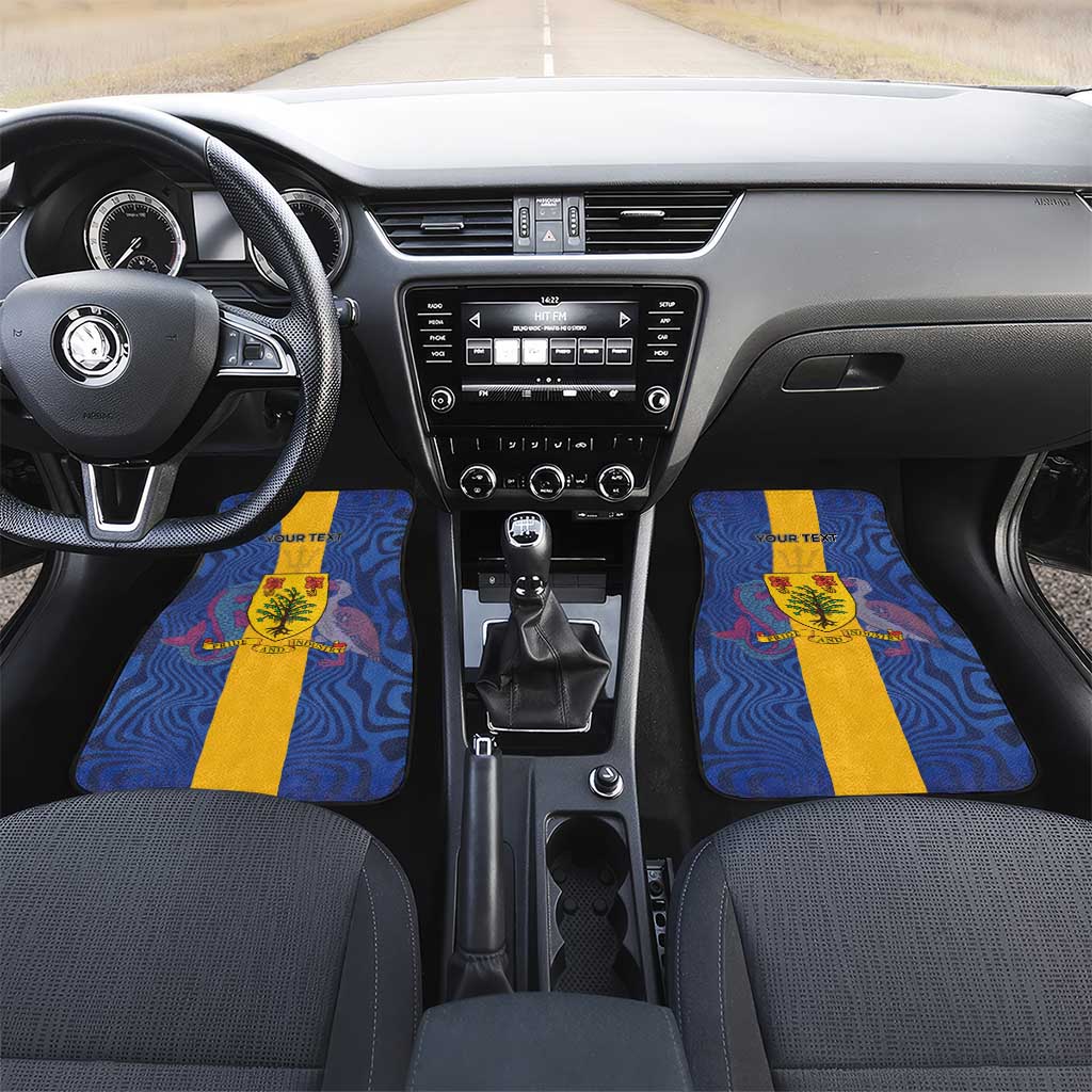 Barbados Emancipation Day Car Mats Coat of Arms and Map National Flag Style - Wonder Print Shop