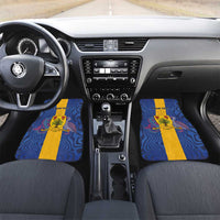 Barbados Emancipation Day Car Mats Coat of Arms and Map National Flag Style - Wonder Print Shop
