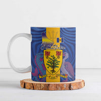 Barbados Emancipation Day Ceramic Mug Coat of Arms and Map National Flag Style - Wonder Print Shop