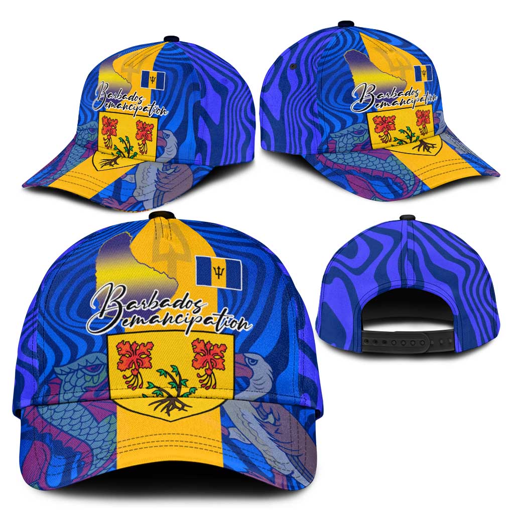 Barbados Emancipation Day Classic Cap Coat of Arms and Map National Flag Style - Wonder Print Shop