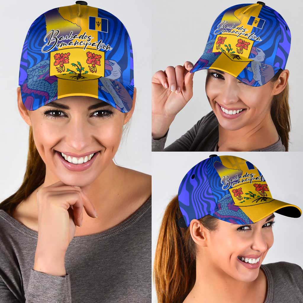 Barbados Emancipation Day Classic Cap Coat of Arms and Map National Flag Style - Wonder Print Shop