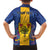 Personalised Barbados Emancipation Day Family Matching Short Sleeve Bodycon Dress and Hawaiian Shirt Coat of Arms and Map National Flag Style - Wonder Print Shop