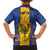 Personalised Barbados Emancipation Day Family Matching Summer Maxi Dress and Hawaiian Shirt Coat of Arms and Map National Flag Style - Wonder Print Shop