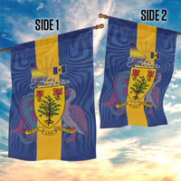 Barbados Emancipation Day Garden Flag Coat of Arms and Map National Flag Style - Wonder Print Shop