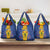 Barbados Emancipation Day Grocery Bag Coat of Arms and Map National Flag Style - Wonder Print Shop