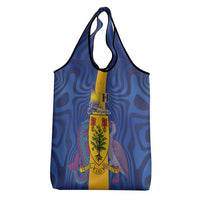 Barbados Emancipation Day Grocery Bag Coat of Arms and Map National Flag Style - Wonder Print Shop