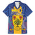 Personalised Barbados Emancipation Day Hawaiian Shirt Coat of Arms and Map National Flag Style - Wonder Print Shop
