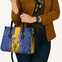 Barbados Emancipation Day Leather Bag Coat of Arms and Map National Flag Style - Wonder Print Shop