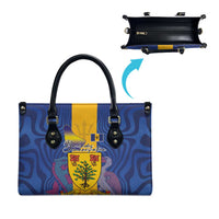 Barbados Emancipation Day Leather Bag Coat of Arms and Map National Flag Style - Wonder Print Shop