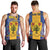 Personalised Barbados Emancipation Day Men Tank Top Coat of Arms and Map National Flag Style - Wonder Print Shop