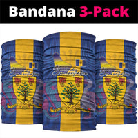 Barbados Emancipation Day Neck Gaiter Coat of Arms and Map National Flag Style - Wonder Print Shop