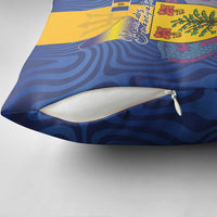 Barbados Emancipation Day Pillow Cover Coat of Arms and Map National Flag Style - Wonder Print Shop