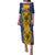 Personalised Barbados Emancipation Day Puletasi Coat of Arms and Map National Flag Style - Wonder Print Shop