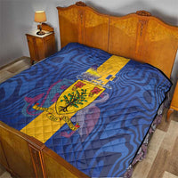 Barbados Emancipation Day Quilt Coat of Arms and Map National Flag Style - Wonder Print Shop