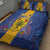 Barbados Emancipation Day Quilt Bed Set Coat of Arms and Map National Flag Style - Wonder Print Shop