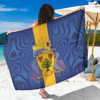 Barbados Emancipation Day Sarong Coat of Arms and Map National Flag Style - Wonder Print Shop