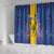 Barbados Emancipation Day Shower Curtain Coat of Arms and Map National Flag Style - Wonder Print Shop