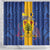Barbados Emancipation Day Shower Curtain Coat of Arms and Map National Flag Style - Wonder Print Shop