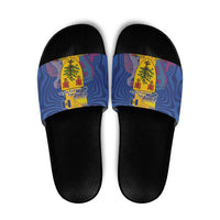 Barbados Emancipation Day Slide Sandals Coat of Arms and Map National Flag Style - Wonder Print Shop