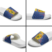 Barbados Emancipation Day Slide Sandals Coat of Arms and Map National Flag Style - Wonder Print Shop