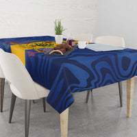 Barbados Emancipation Day Tablecloth Coat of Arms and Map National Flag Style - Wonder Print Shop