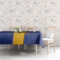 Barbados Emancipation Day Tablecloth Coat of Arms and Map National Flag Style - Wonder Print Shop