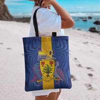 Barbados Emancipation Day Tote Bag Coat of Arms and Map National Flag Style - Wonder Print Shop