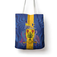 Barbados Emancipation Day Tote Bag Coat of Arms and Map National Flag Style - Wonder Print Shop