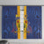 Barbados Emancipation Day Window Curtain Coat of Arms and Map National Flag Style - Wonder Print Shop