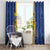 Barbados Emancipation Day Window Curtain Coat of Arms and Map National Flag Style - Wonder Print Shop