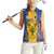 Personalised Barbados Emancipation Day Women Sleeveless Polo Shirt Coat of Arms and Map National Flag Style - Wonder Print Shop