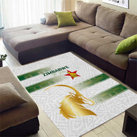 Zimbabwe Rugby The Champions 2025 Area Rug The Gold Sables Version - Wonder Print Shop