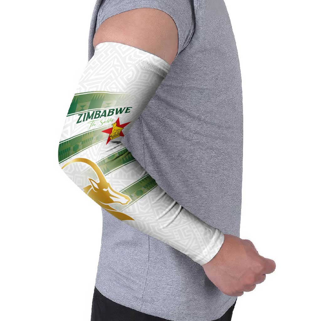Custom Zimbabwe Rugby The Champions 2025 Arm Sleeves The Gold Sables Version - Wonder Print Shop