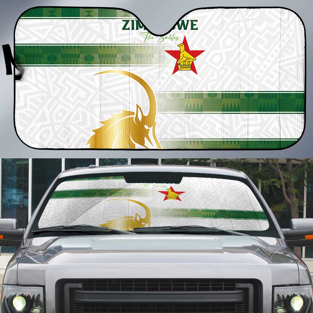 Zimbabwe Rugby The Champions 2025 Auto Sun Shade The Gold Sables Version - Wonder Print Shop