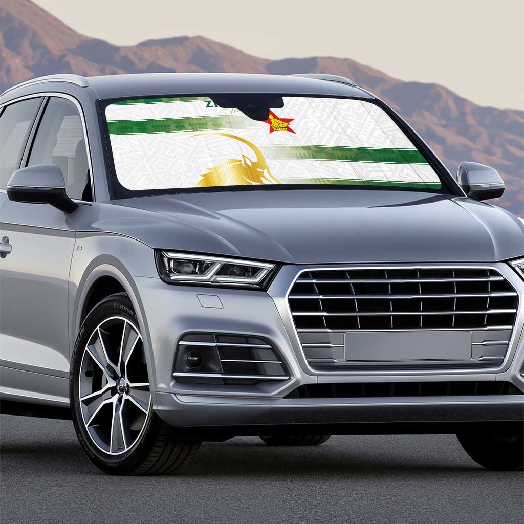 Zimbabwe Rugby The Champions 2025 Auto Sun Shade The Gold Sables Version - Wonder Print Shop