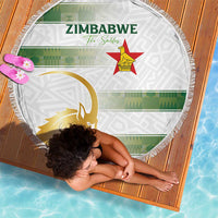 Zimbabwe Rugby The Champions 2025 Beach Blanket The Gold Sables Version - Wonder Print Shop