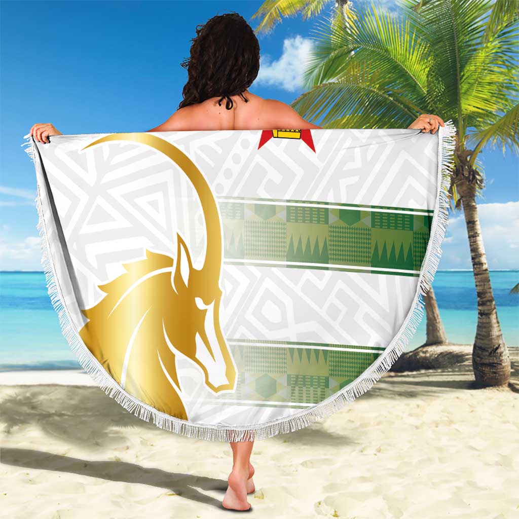 Zimbabwe Rugby The Champions 2025 Beach Blanket The Gold Sables Version - Wonder Print Shop